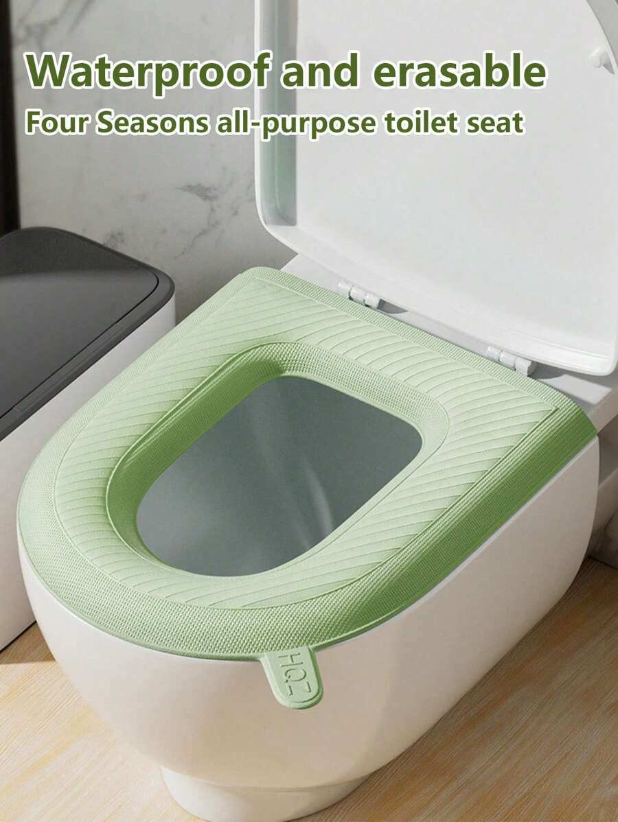 1 Piece Toilet Seat, Toilet Seat, Toilet Seat, Universal For All Seasons, Thickened EVA Seat For Home Use, Washable And Reusable Toilet Seat, Very Useful For Keeping Your Butt From Getting Cold