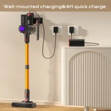 Cordless Stick Vacuum Cleaner V15, 6 In 1 Rechargeable Stick Vacuum, Lightweight Upright Vacuum For Home Pet Hair Car Carpet Hardwood Floor, ARTSEA, Gold - Gold - View 7