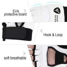FINGER TEN Fußschutz für Taekwondo-Sparring, Karate-Boxen, Kampfkunst-Fußschutz für Kung-Fu-Sandsack, Kickboxen, MMA-Training