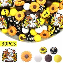 25/30pcs 2D, 3D Animal Silicone Beads Set, Suitable For DIY Jewelry Making - Focal Beads For Pens, Necklaces And Keychains - Craft Gift Bead Set For Jewelry Making - Animal Silicone Bead Set - View 27