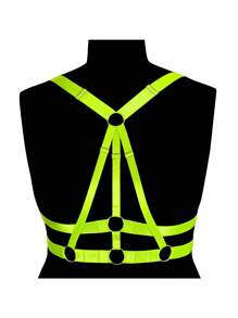 Women's Plus Size Body Harness Fashion Bra Belt Elastic Punk Carnival Halloween Dance Costume - Multicolor - View 11