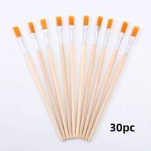 100pcs/50pcs/30pcs/10pcs Wooden Handle Drawing Pen, Art Supplies Suitable For Fine Art Painting And Outline Sketching,Back To School,School Supplies