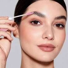 2pcs/4pcs Disposable Glitter Cleaning Spoolie Brushes Mascara Wands Tubes Rhinestone Fluffy Ball Keyring Eyelash Brush Makeup Tool Applicator Set - Multicolor - View 4