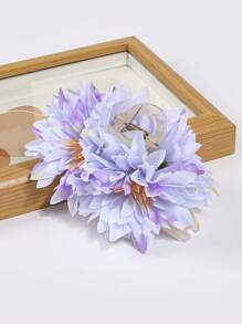 1 件女式仿真菊花发夹，温柔甜美风格发饰，适合婚礼、新娘、伴娘、舞会、派对、发饰、发爪、爪夹、发夹、发夹、海滩配饰秋冬花朵，适合度假装扮女士 - 彩色 - 查看 18