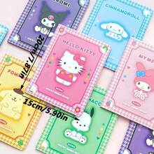 Sanrio 330pcs/Pack Sanrio Kuromi Ins-Style Memo Pad Sticky Notes Combination, Kitty Adhesive Tabs, Index Stickers, Student Gift, Back To School Essentials
