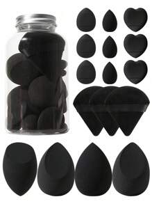 17PCS Makeup Storage Kit: 1 Travel Cosmetic Bucket + 16 Sponges & Puffs Set | Latex-Free Blenders & Mineral Powder Applicators For Liquid/Cream/Powder,Makeup,Cheap,Room Decor,Vanity,Travel,Bedroom,Makeup Accessories,Puff,Makeup Blender,Powder Puff,Makeup Sponge - Nhiều màu - Xem 19