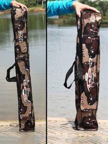 SOUGAYILANG Folding Fishing Rod Case Organizer Pole Storage Bag Rod Reel Tackle Carrier Fishing Rod Bag Fishing Case