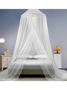 1 PIEZA Red mosquitera de cama para niñas, dosel de cama King, cortinas de cama con dosel de tamaño Queen que cuelgan del techo, carpa con red mosquitera de estilo de cúpula para cama individual de niña, para camas de adulto, elegantes cortinas de cama con dosel tamaño King/Queen para niñas, carpa con red mosquitera de estilo de cúpula elegante, decoración para cunas y camas de adultos