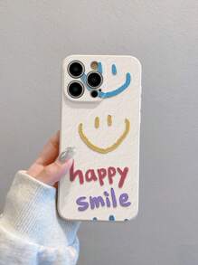 1 funda de TPU líquido negro con diseño de sonrisa, resistente a caídas, para 15 Pro Max, 14 Pro Max, Galaxy A05, Galaxy A54 5G, Galaxy A52, A52s 5G, Galaxy S21 FE 5G, Galaxy S23 Ultra, Galaxy S24 Ultra 5G y Poco X5 Pro. - Blanco - Ver 2