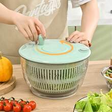 Un déshydrateur multifonctionnel pour fruits et légumes, un coupe-légumes de cuisine à domicile, une machine à laver et à sécher les salades, un panier de drainage manuel, permettant de laver et d'égoutter rapidement les légumes. Conception à plusieurs niveaux, lavage et égouttage des légumes en une seule étape, grande capacité de stockage des légumes préparés