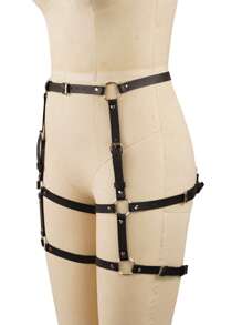 1pc Damesmode Pu leren riem Gotische stijl Dames dijbeenriem Valentijnsdag cadeau Shapewear riem Accessoires voor koppels op een avondje uit Sexy lingerie accessoires