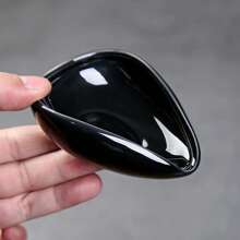 1PC厨房餐厅咖啡豆量盘刻度豆盘咖啡粉陶瓷量杯生豆盘熟豆样品展示盘连豆盘返校 - 粉色 - 查看 4