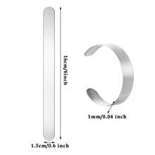 Stainless Steel Cuff Bracelet, For DIY Jewelry Making, Customized Bracelet, Bending, Carving, Jewelry Making Supplies, Creative Handicraft
