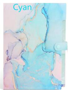 Marble Style File Folder With 8 Pockets, Expanding File Folders With Labels, Accordion File Organizer A4 Letter Size For School, Office And Home, Colors Optional,Back To School,School Supplies