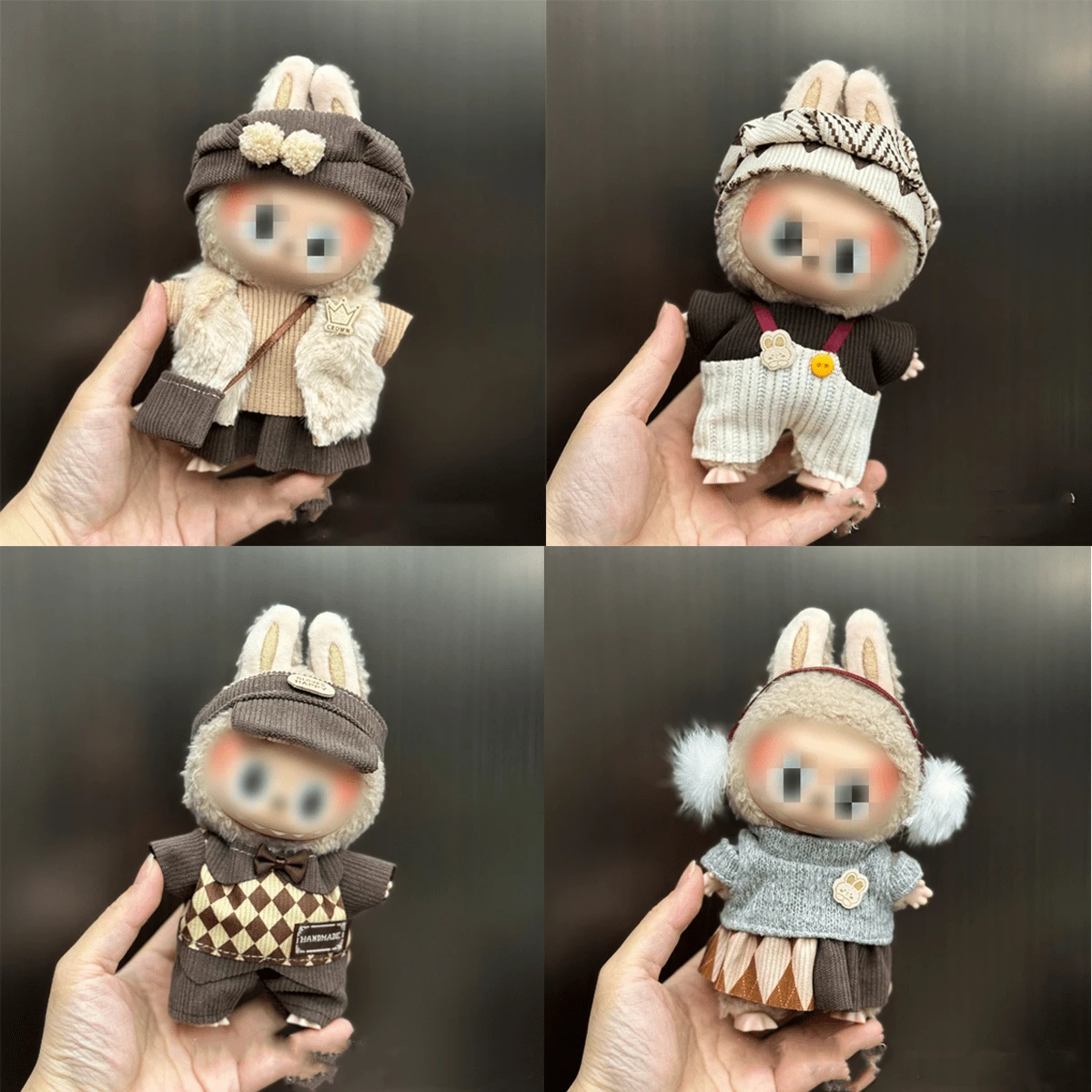 17cm Doll Clothes Blind Box Hanging Accessory 1st & 2nd Gen Ceramic Figurine Outfit Set (Clothes Only) - Multicolor - View 1