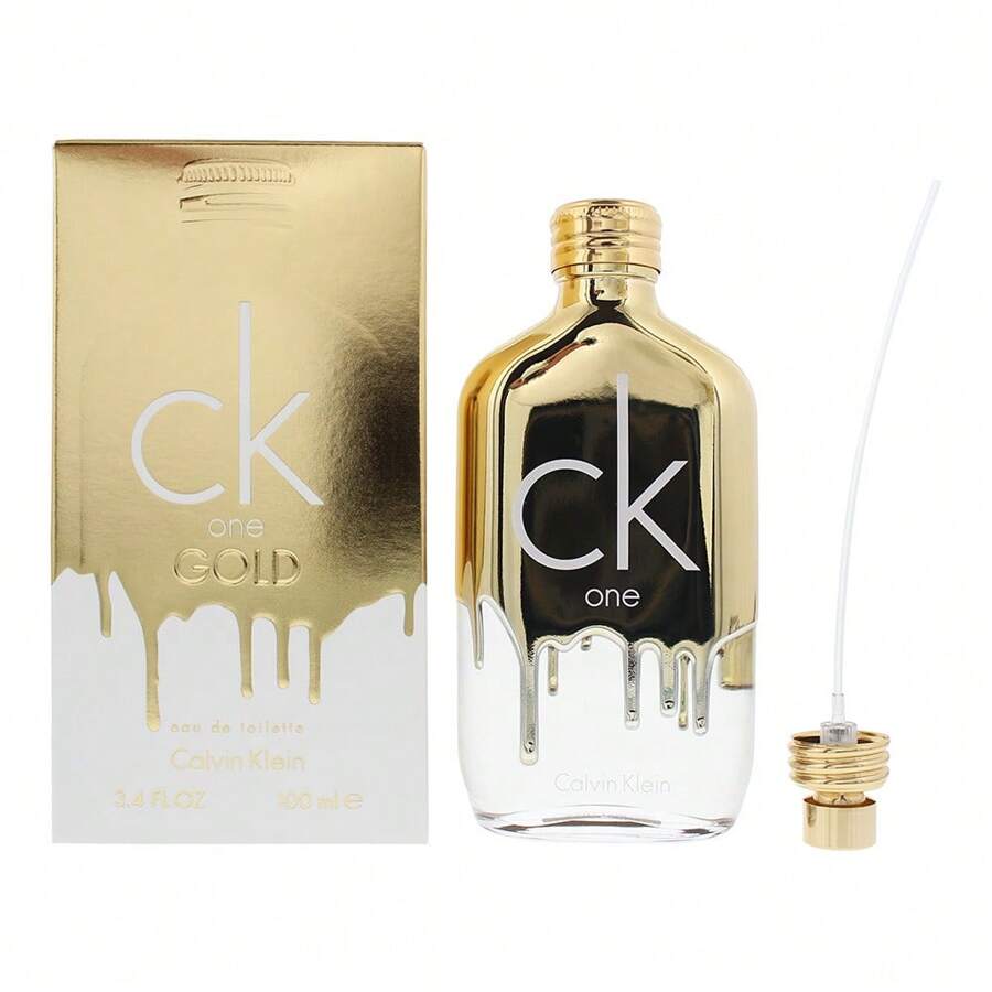 Calvin Klein CK One Gold Eau De Toilette 100ml Spray For Unisex - Woody - View 1