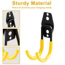 4 Packs Heavy Duty Garage Hooks, Steel Utility Wall Storage Hooks, Wall Mount Hanger Organizer For Ladders, Bikes, Tools,