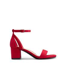 Women Chunky Low Heeled Sandals Open Toe Ankle Strap Block Heels Party Dress Wedding Sandals