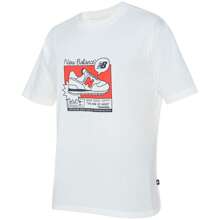 New Balance T-Shirt Met Korte Mouwen MT41593SST voor Man in kleur Wit ✅ Levering binnen 3-5 dagen