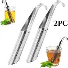 Loose Leaf Tea Infuser Stainless Steel Mesh Snap Tea Ball With Handle Tea Strainers Metal Tea Filter Reusable Tea Steeper With Tong Pincer In Bulk Our Tea Strainers For Loose Tea Are 6.1 Inches In Total Length, With A 1.8 Inches Diameter Filter That Fits Most Cups And Mugs, Providing A Nice User Experience Fine Mesh Design Back To School - Nhiều màu - Xem 21