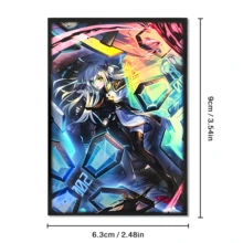 Vorinclex 100PCS 63X90mm Anime Cards Sleeves For YGO/ Min Photo Trading Cards Protector Card Collecting Enthusiasts - Màu xanh lam - Xem 2