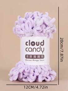 1 Roll 100g Light Purple Ice Cream Circle Pattern Multi-Function Tape