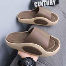 Men's New Slip-On Sandals, Fashionable Minimalist Outdoor Sports Casual Beach Thick Sole Non-Slip Slippers, Suitable For Daily Wear