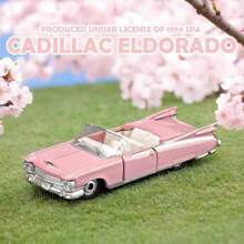 Burago 官方授權正品1:64合金車模梅賽德斯-奔馳凱迪拉克保時捷仿真車模裝飾系列男士聖誕生日禮物 - 1:64凱迪拉卡1959 ELDORADO BLARRITZ粉紅 - 查看 2