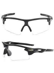 زوج واحد من نظارات رياضية خارجية عصرية وملونة نصف إطار، نظارات رياضية للكبار مقاومة للرياح والرمل للتنزه والتجول في الجبال وركوب الدراجات الهوائية والقيادة والدراجات الخارجية والصيد، معدات رياضية خارجية، نظارات للركوب - متعدد الألوان - مشاهدة 8