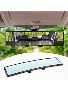 1pc High Definition Wide Angle Rearview Mirror - Anti-Glare, Easy Clip-On Installation, Suitable For SUVs And Trucks, Enhances Visibility For Safer Driving, Vehicle Safety Accessory