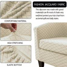 2pcs Jacquard Cable Knit Solid Color Universal Sofa Cover, Machine Washable