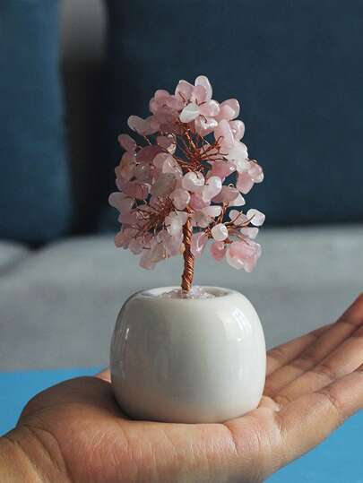 Mini decoração de árvore de dinheiro de cristal rosa 2025, presente de decoração de mesa de Natal, decoração de casa, decoração de cozinha, decoração de quarto, decoração de festa, artesanato decorativo, enfeite de mesa, peça central de mesa de jantar, decoração de lembrancinhas de festa, decoração de Natal, presente de Natal, decoração de quarto, decoração de casa de outono, presente de madrinha, presente de aniversário, decoração de Natal 2025