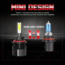 VCSZKXLY Combo 4X LED Headlights & Fog Lights Bulbs Kit For Nissan Murano 2003-2008 6500K