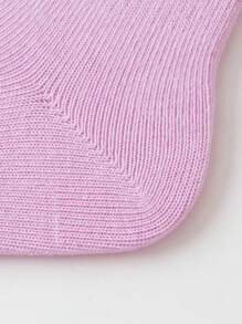 mini bala 兒童透氣棉襪，無汗船員襪，3包 - 紫紅色調 - 查看 5