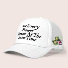 1 st Y2K geborduurde "NOT Every" honkbalpet met trekkoord, ademende verstelbare golf zonneklep hoed, unisex zomer mode zonnehoed met rand paar