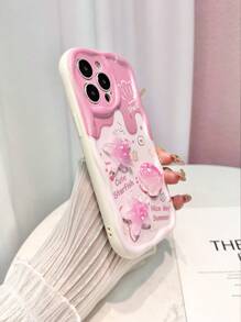 Funda protectora con estampado de estrellas de mar de colores caramelo y bordes ondulados, con cadena desmontable, compatible con iPhone 16/16 Pro Max, iPhone 15, iPhone 14, iPhone XR/7/8, iPhone 15 Pro Max, iPhone 13, iPhone 14, iPhone 11, P12, XS. Diseño pintado resistente a golpes y creativo, compatible con teléfonos Redmi.