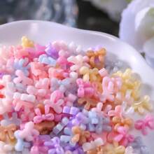 美甲网红丝带炫彩蝴蝶结闪亮蝴蝶结树脂饰品配件diy手工创意材料 - 彩色 - 查看 14