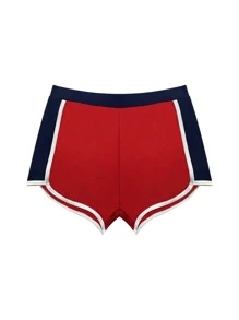 High Quality,High Elasticity Men Outdoor Sports Swimming Trunks, Casual Beach Shorts, New Fashion - Red - View 5
