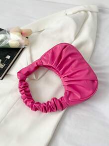 1pc New Style Fashion Simple Creative Girls Cloud Handbag Large Capacity Daily Items Storage Bag Travel Handbag Storage Bag Pleated Cloud Bag Beautiful Gentle Solid Color Niche Design Shoulder Bag Girls Fashion Underarm Bag Versatile Handbag Very Suitable For Going Out Shopping Also Suitable As A Gift For Friends