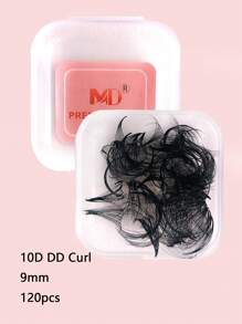 120片10D DD卷度睫毛簇 - 8-15mm D卷 - 预制睫毛簇，散装，适用于睫毛嫁接，打造蓬松浓密睫毛，手工制作，预制散装睫毛簇，睫毛嫁接 - D - 查看 13