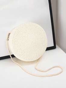 Yogodlns Round Straw Bag Women Woven Beach Crossbody Bag For Ladies Children Cute Shoulder Rattan Handmade Knitted Bag Small Handbag Fashion Shell Shape Straw Bag Rattan Woven Handbag Handmade Straw Handbag Summer Beach Bag Shoulder Bags Coin Purse, Eye-Catching Beach Bag Summer, Summer Straw Beach Bag For Women, Hottest Beach Bags For Women, Beach Necessities, Beach Essentials,Beach Stuff & Summer Essentials, Newest Holiday Bag