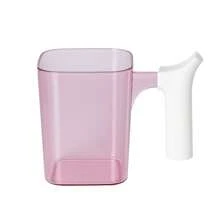 刷牙漱口杯家用刷牙杯情侣牙刷杯酒店高档牙具罐学生透明轻奢牙具杯 - 藍色 - 查看 3