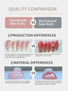 XEERCOOU 10Pcs Short Press On Nails Blue Flash Of Light Gradient Short Office Dailywear False Nails Includes 1Sheet Tabs &1 Pc Mini File Nail Supplies Nails