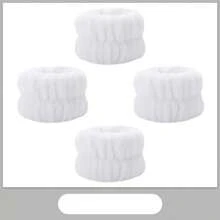 2 件装洗脸腕带吸水运动汗水擦拭手环发带防潮袖套护腕 - 彩色 - 查看 7