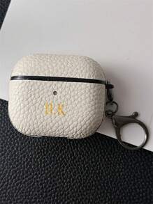 [Personalizzato]Custodia per 1 2 3 4 Pro 2 personalizzata con iniziali personalizzate in oro, in finta pelle di lusso con motivo a buccia di litchi, TPU, con portachiavi, stile elegante, colorato, vintage, carino, essenziale, divertente, personalizzato, unico, ideale come regalo per lui, lei, fidanzato, fidanzata, famiglia, amici, nonni, coppia, per anniversari, compleanni