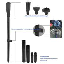 9pcs Fountain Pump Nozzle Set Adjustable Height Waterfall Sprinkler Spray Heads For Submersible Pump - Black - View 4
