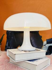 1 pieza Lámpara de interfaz USB de acrílico con 3 luces de color, lámpara de escritorio en forma de hongo adecuada para sala de estar, estudio, dormitorio, mesita de noche