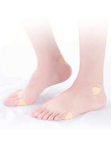 100pcs Invisible Foot Pads, Thin Transparent Shoes Inserts, Prevent Friction & Blisters For High Heels