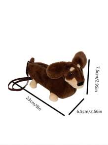 New Fashion Versatile Cute Dog Graphic Outdoor Travel Commute Multifunctional Power Bank Coin Purse Decor Women Shoulder/Crossbody Bag