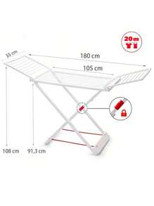 Drying Racks & Nets & Clothesline - White - View 2